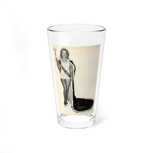 Penny Duncan #70 - [Pages 42] 1 small cropped B&W Miss America Title Pin-Up Photo from REAL FOR MEN Mag. Jan. '53 (Vintage Female Icon) Pint Glass 16oz 16oz - Go Mug Yourself