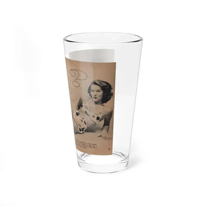 Penny Duncan #73 - [Pages 68 & 69] Featuring, Penny Centerfold, Headline & Caption from EYE Digest Mag. April '56 (Vintage Female Icon) Pint Glass 16oz - Go Mug Yourself