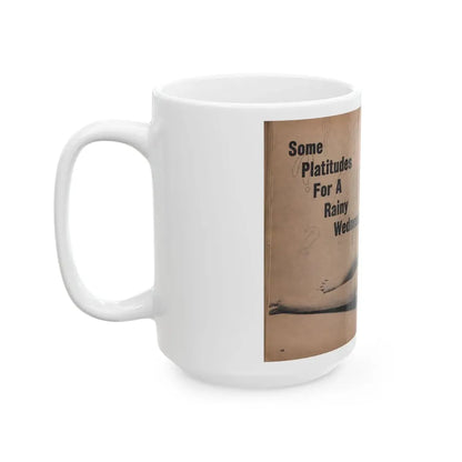 Penny Duncan #73 - [Pages 68 & 69] Featuring, Penny Centerfold, Headline & Caption from EYE Digest Mag. April '56 (Vintage Female Icon) White Coffee Mug - Go Mug Yourself