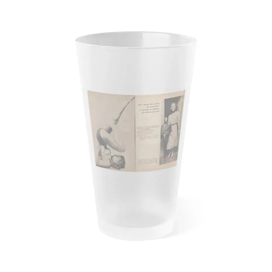 Penny Duncan #75 - [Pages 72 & 73] Featuring, Penny 2 Photos, 2 Captions & Brief Article from EYE Digest Mag. April '56 (Vintage Female Icon) Frosted Pint Glass 16oz 16oz Frosted - Go Mug Yourself