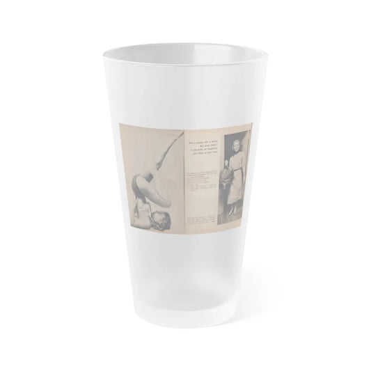 Penny Duncan #75 - [Pages 72 & 73] Featuring, Penny 2 Photos, 2 Captions & Brief Article from EYE Digest Mag. April '56 (Vintage Female Icon) Frosted Pint Glass 16oz-16oz-Frosted-Go Mug Yourself