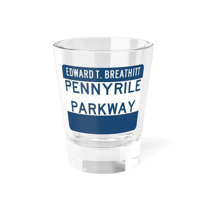 Pennyrile Parkway (Kentucky) (Road Sign) Shot Glass 1.5oz 1.5oz - Go Mug Yourself