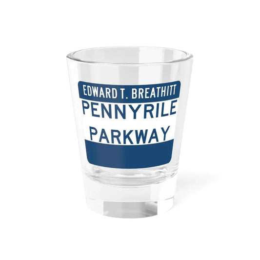 Pennyrile Parkway (Kentucky) (Road Sign) Shot Glass 1.5oz 1.5oz - Go Mug Yourself