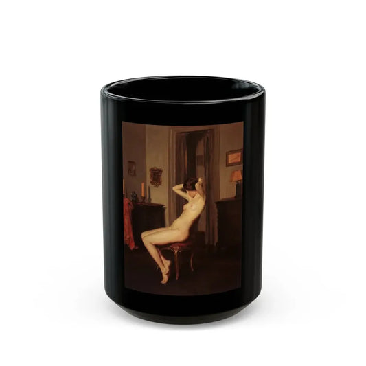 Penrhyn Stanlaws (1877-1957) Olive Thomas modeled in the nude - 1915 - Black Coffee Mug 15oz - Go Mug Yourself