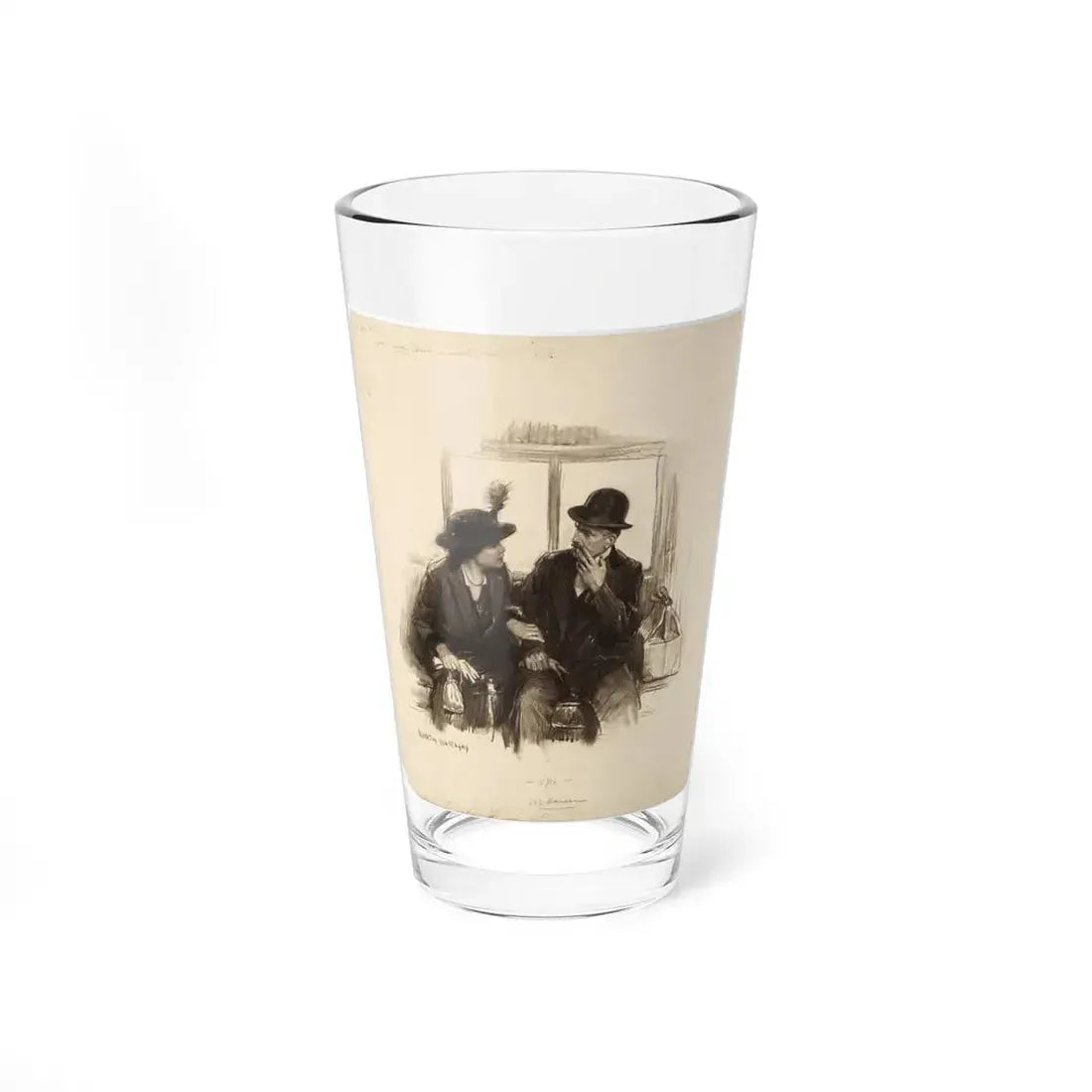 Penrod's Nervous Breakdown, Cosmopolitan, April 1916 (Magazine Illustration) Pint Glass 16oz 16oz - Go Mug Yourself