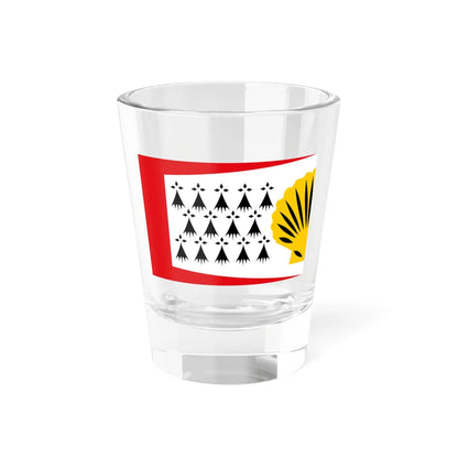 Penthievre traditional district flag (France) Shot Glass 1.5oz 1.5oz - Go Mug Yourself
