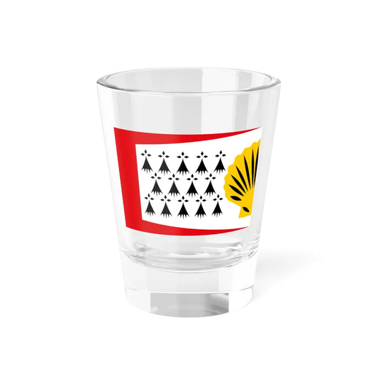 Penthievre traditional district flag (France) Shot Glass 1.5oz 1.5oz - Go Mug Yourself
