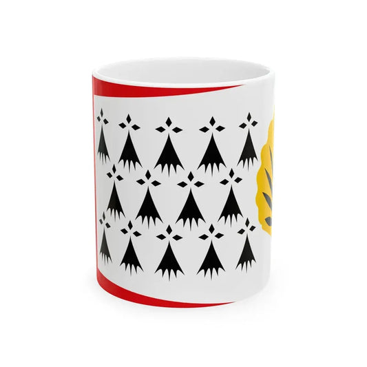 Penthievre traditional district flag (France) White Coffee Mug 11oz - Go Mug Yourself