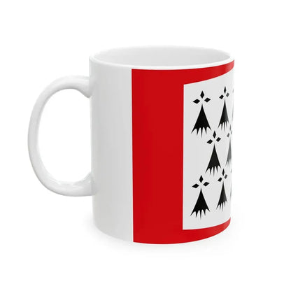 Penthievre traditional district flag (France) White Coffee Mug - Go Mug Yourself