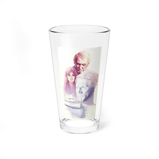 People and Boat, paperback book cover (c. 1998) - Pint Glass 16oz 16oz - Go Mug Yourself