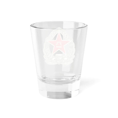 Peoples Liberation Army Reserve cap badge (China) (Coat of Arms) Shot Glass 1.5oz - Go Mug Yourself
