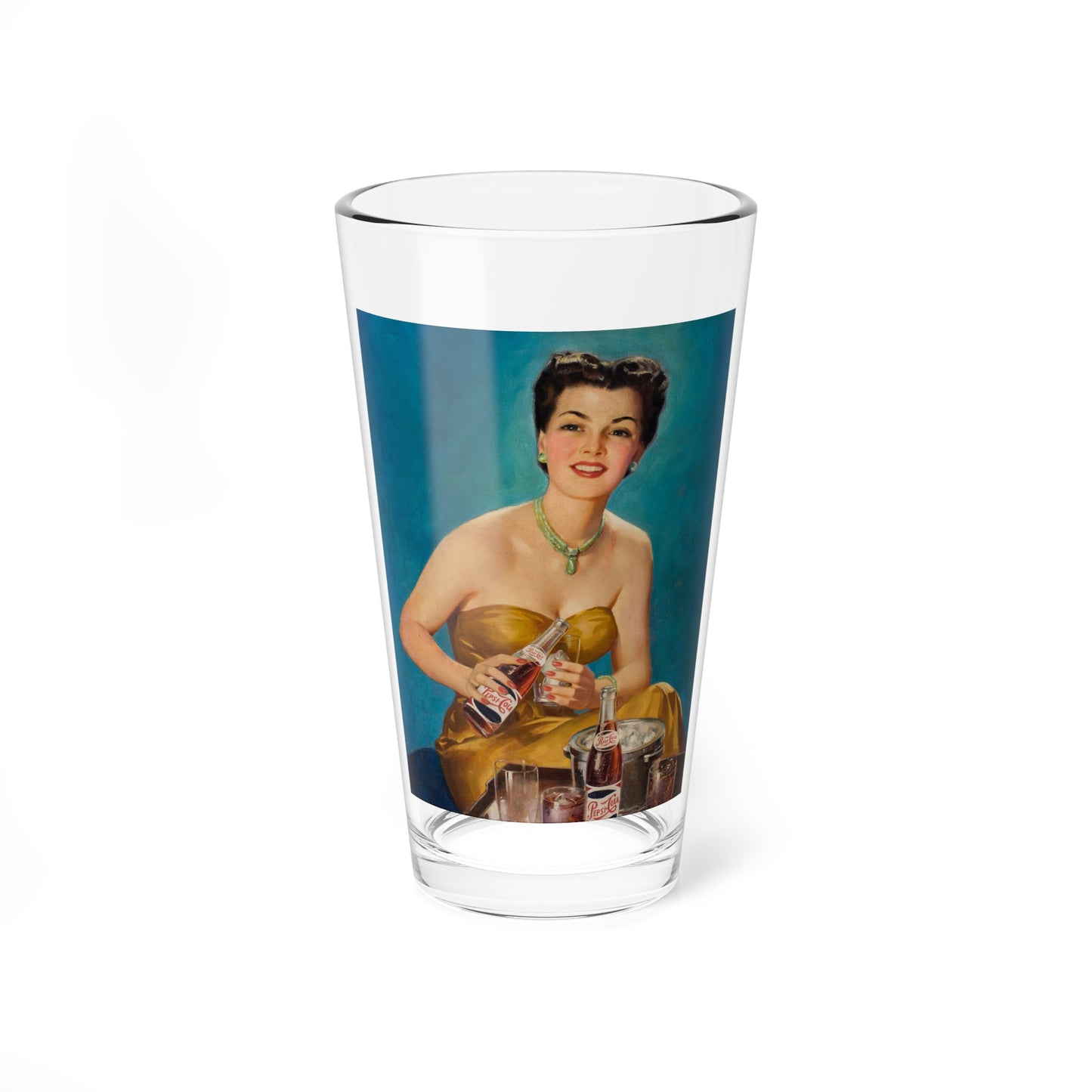 Pepsi-Cola, ad illustration (2) (Magazine Illustration) Pint Glass 16oz-16oz-Go Mug Yourself