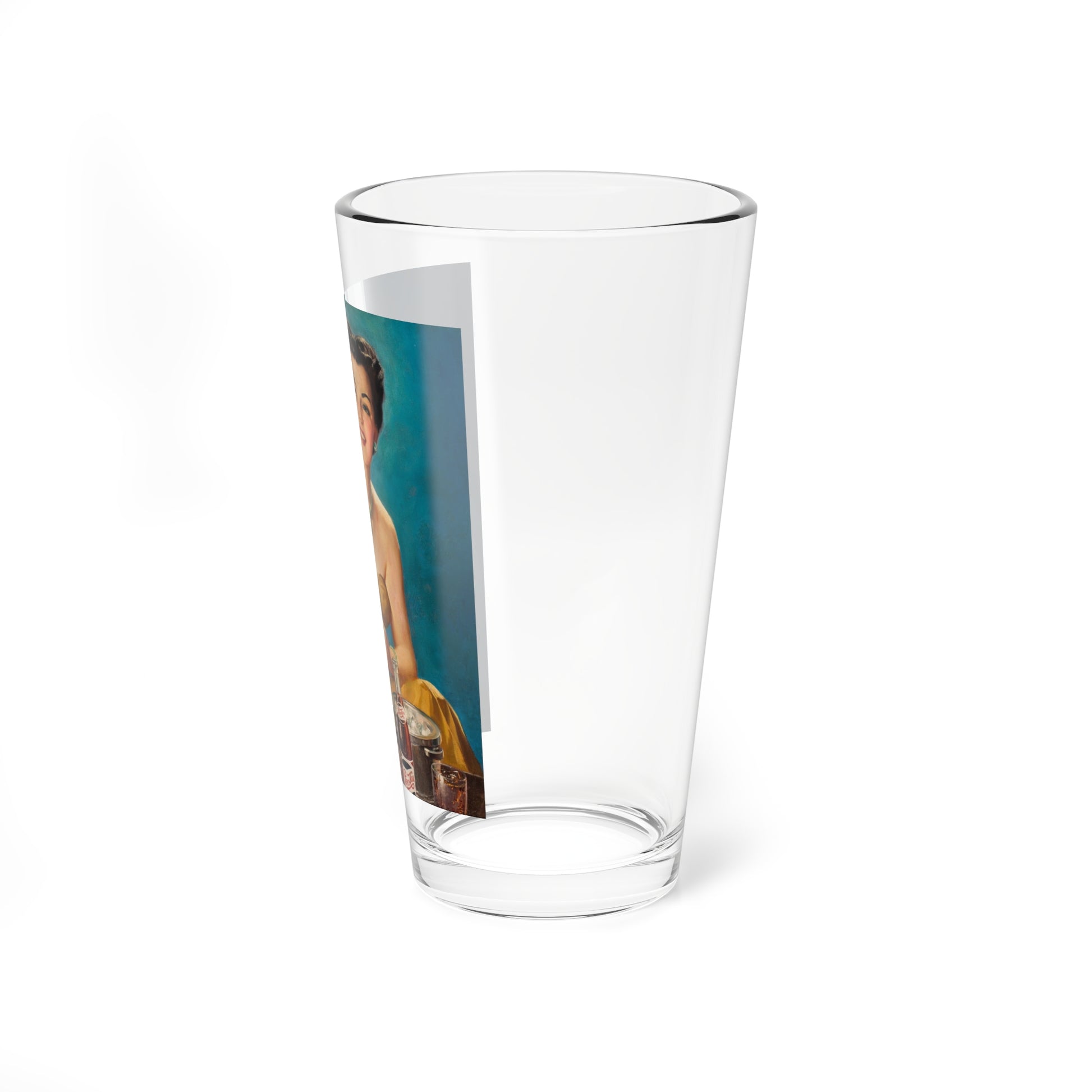 Pepsi-Cola, ad illustration (2) (Magazine Illustration) Pint Glass 16oz-Go Mug Yourself