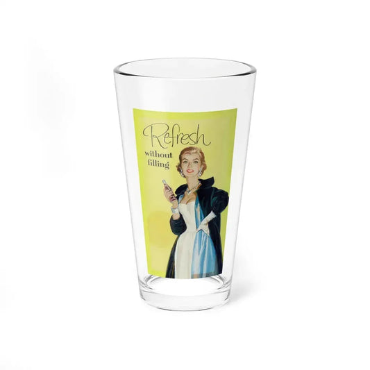 Pepsi Cola, Refresh Without Filling, ad illustration (Magazine Illustration) Pint Glass 16oz 16oz - Go Mug Yourself