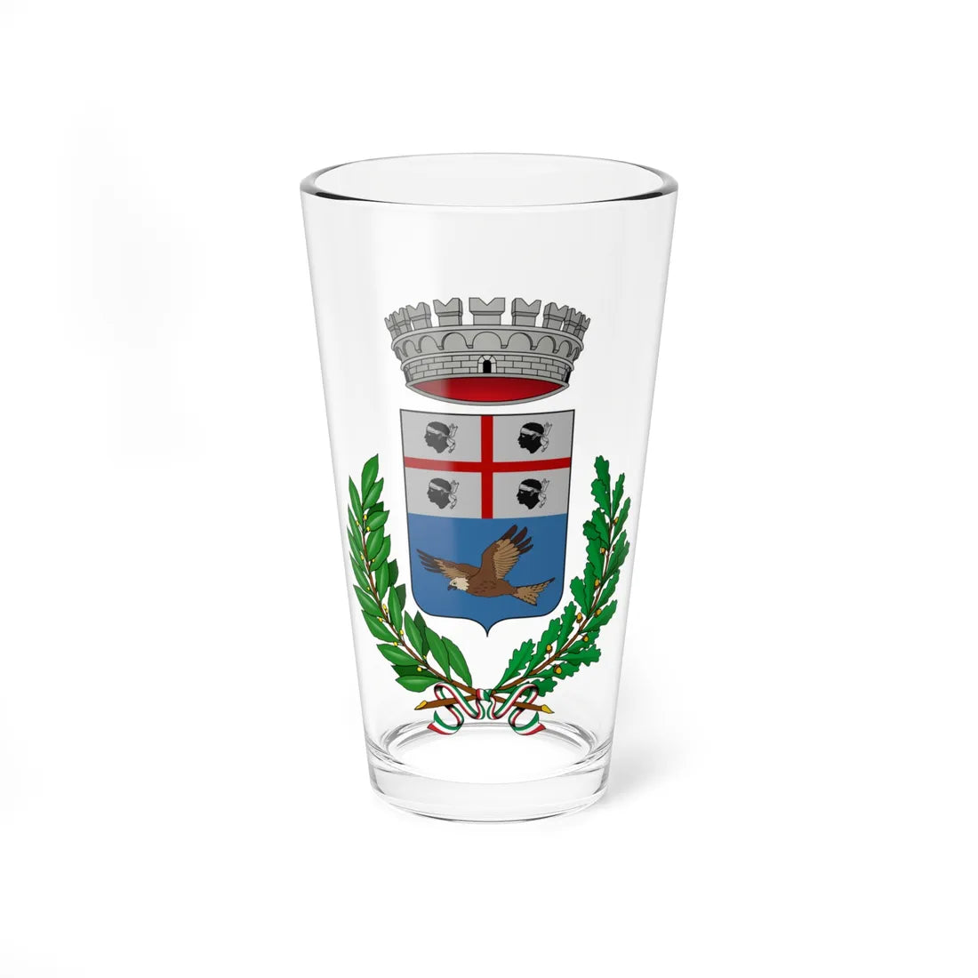 Perdasdefogu-Stemma (Italy) (Coat of Arms) Pint Glass 16oz 16oz - Go Mug Yourself