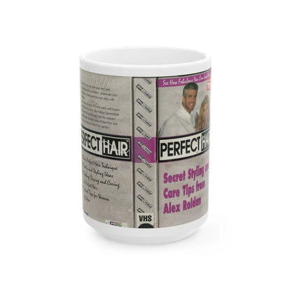 PERFECT HAIR (VHS COVER) - White Coffee Mug-15oz-Go Mug Yourself