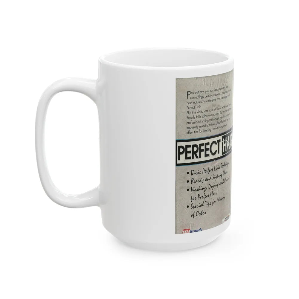 PERFECT HAIR (VHS COVER) - White Coffee Mug-Go Mug Yourself