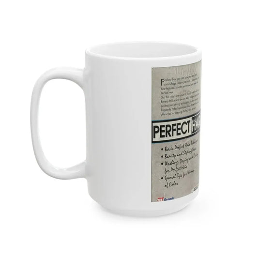 PERFECT HAIR (VHS COVER) - White Coffee Mug - Go Mug Yourself