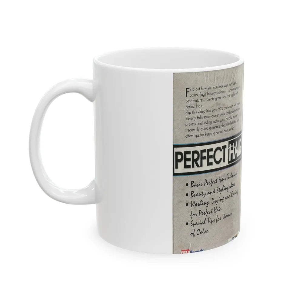 PERFECT HAIR (VHS COVER) - White Coffee Mug-Go Mug Yourself