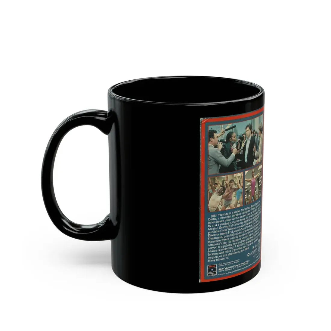 PERFECT JOHN TRAVOLTA JAMIE LEE CURTIS (VHS COVER) - Black Coffee Mug - Go Mug Yourself