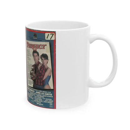 PERFECT JOHN TRAVOLTA JAMIE LEE CURTIS (VHS COVER) - White Coffee Mug - Go Mug Yourself