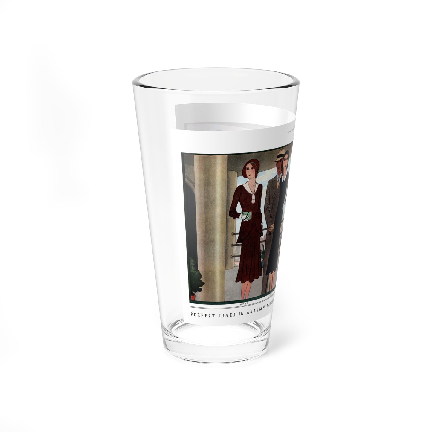 Perfect Lines In Autumn Tailleurs..., McCall's, September 1930 (Magazine Illustration) Pint Glass 16oz-Go Mug Yourself