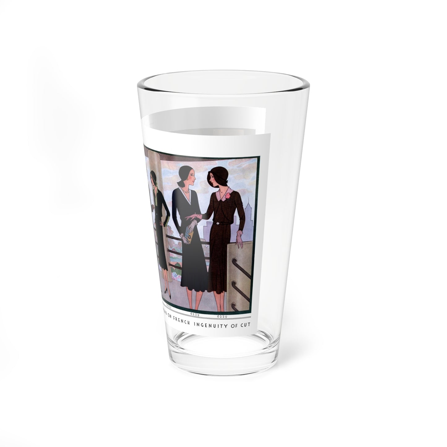 Perfect Lines In Autumn Tailleurs..., McCall's, September 1930 (Magazine Illustration) Pint Glass 16oz-Go Mug Yourself