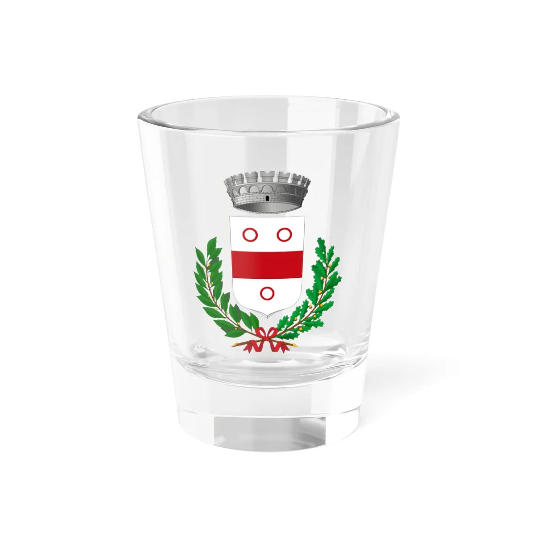 Pergine Valdarno-Stemma (Italy) (Coat of Arms) Shot Glass 1.5oz 1.5oz - Go Mug Yourself