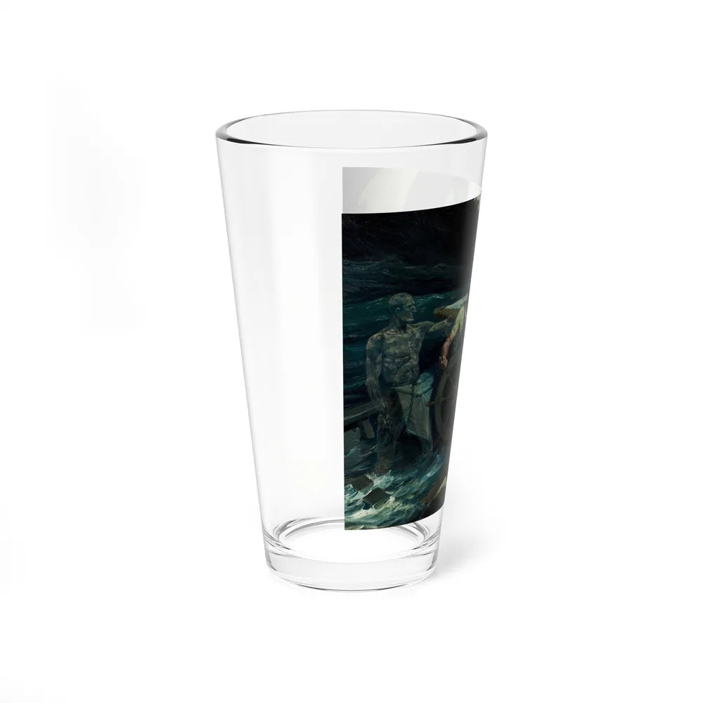 Peril at Sea, 1920 (Magazine Illustration) Pint Glass 16oz-Go Mug Yourself