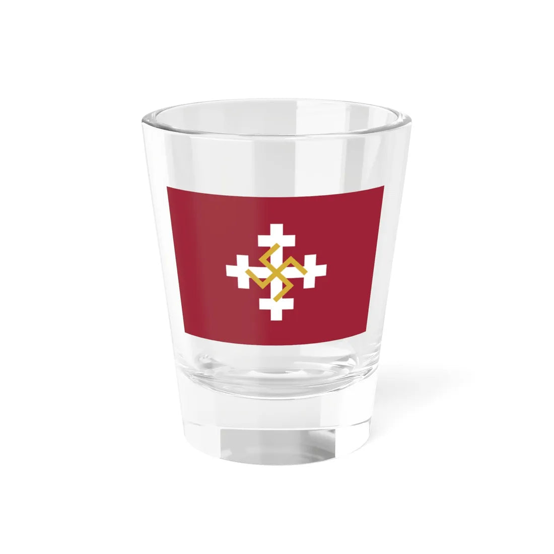 Perkonkrusta karogs (Latvia) Shot Glass 1.5oz 1.5oz - Go Mug Yourself