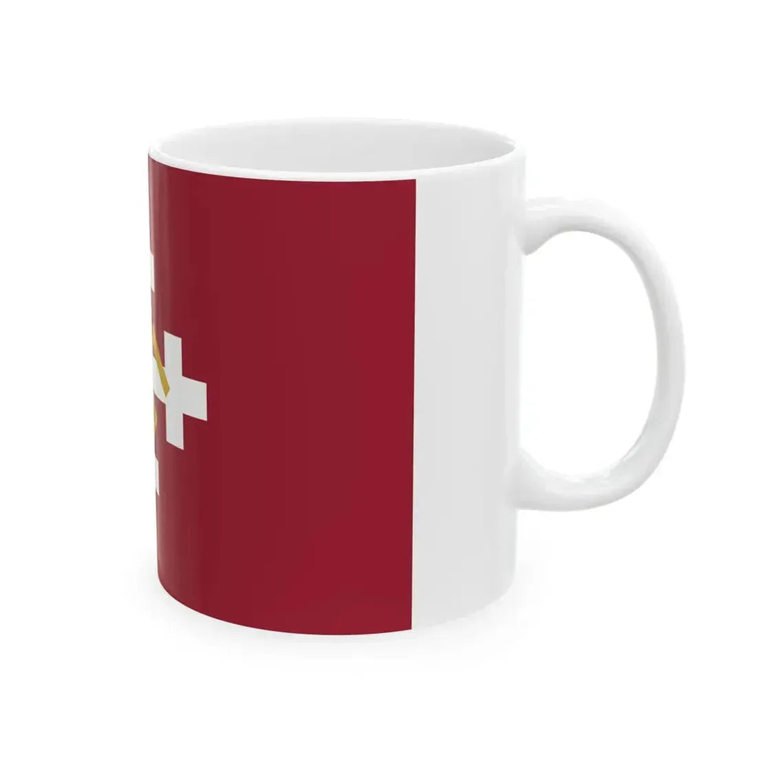 Perkonkrusta karogs (Latvia) White Coffee Mug - Go Mug Yourself