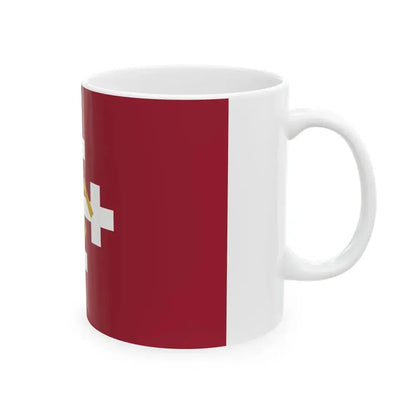 Perkonkrusta karogs (Latvia) White Coffee Mug - Go Mug Yourself