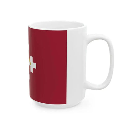 Perkonkrusta karogs (Latvia) White Coffee Mug - Go Mug Yourself