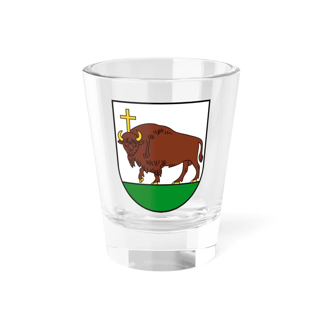 Perloja COA (Lithuania) (Coat of Arms) Shot Glass 1.5oz 1.5oz - Go Mug Yourself