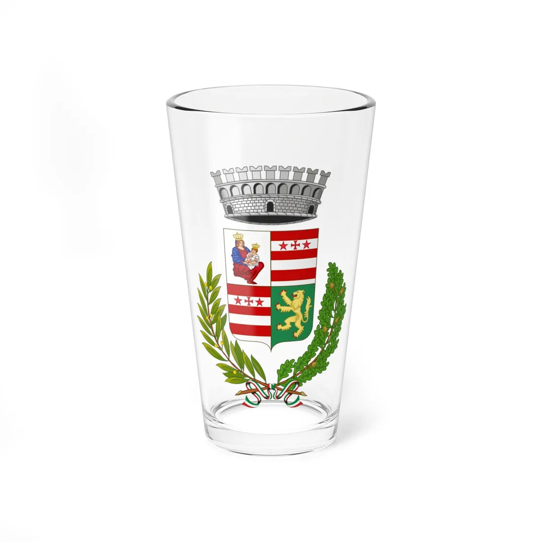 Perloz-Stemma (Italy) (Coat of Arms) Pint Glass 16oz 16oz - Go Mug Yourself
