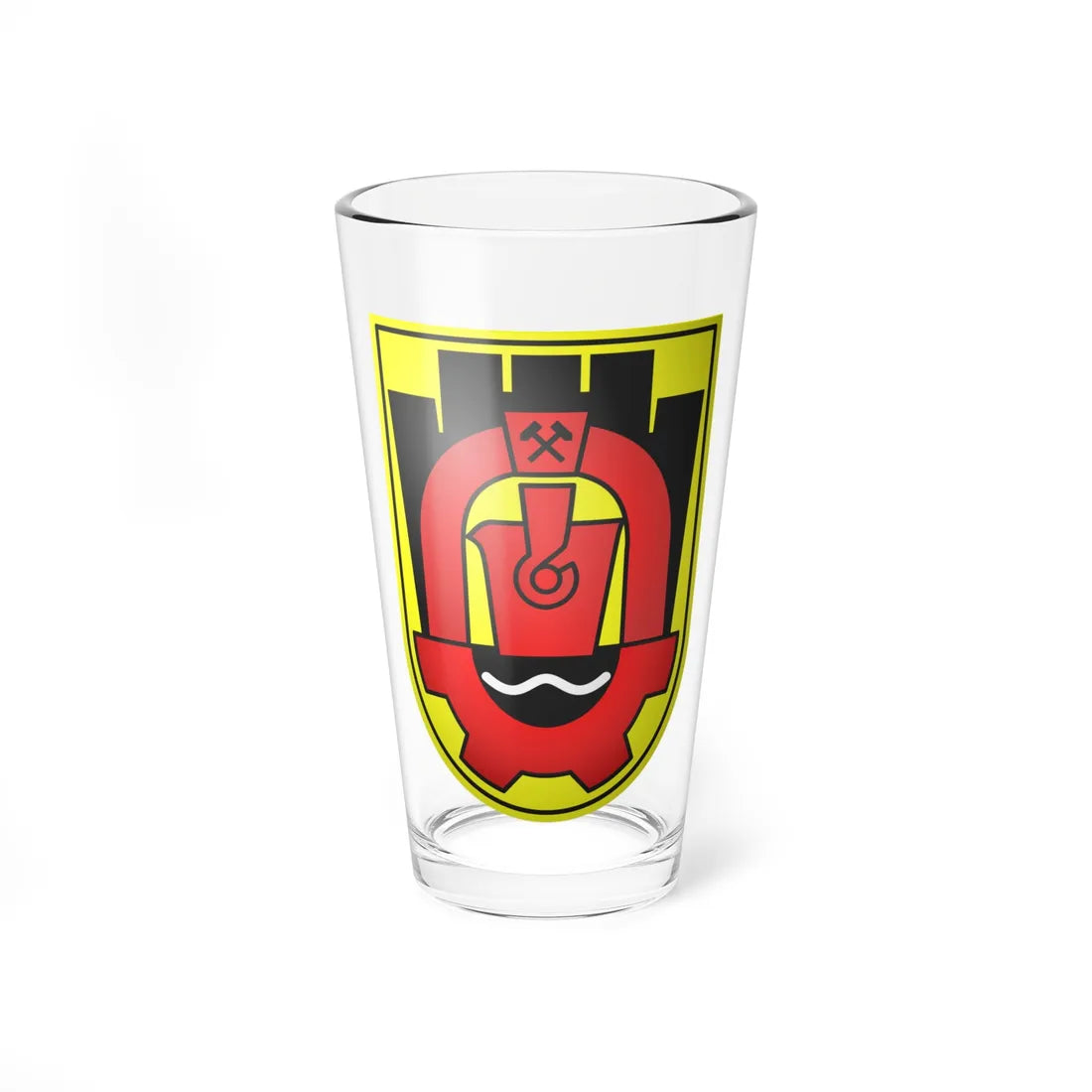 Pernik-coat-of-arms (Bulgaria) (Coat of Arms) Pint Glass 16oz - Go Mug Yourself