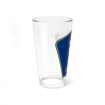 Perry County 7 (Illinois) (Road Sign) Pint Glass 16oz - Go Mug Yourself