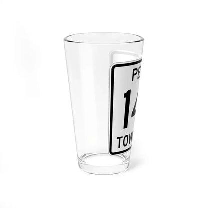 Perry Township Route 143 Logan County Ohio (Ohio) (Road Sign) Pint Glss 16oz - Go Mug Yourself