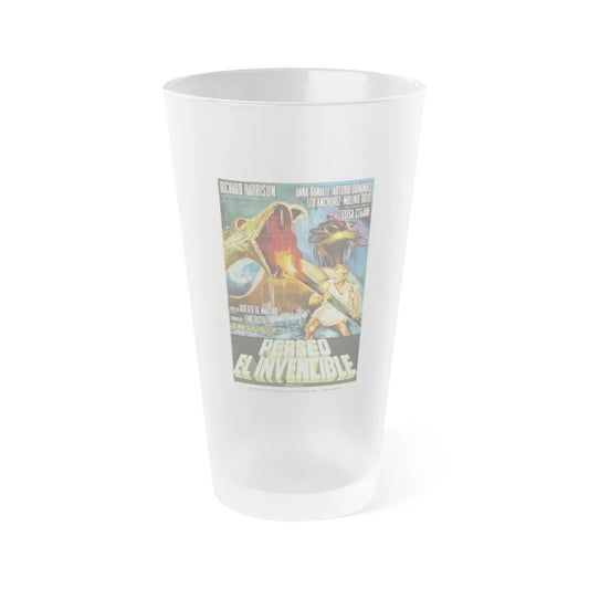 PERSEUS THE INVINCIBLE 1963 Movie Poster - Frosted Pint Glass 16oz-16oz-Frosted-Go Mug Yourself