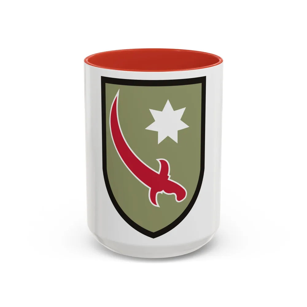 Persian Gulf Service Command (U.S. Army) Accent Coffee Mug 15oz Red - Go Mug Yourself