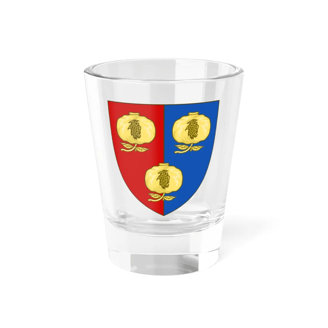 Personal Arms of Prince Frederic I (Argentina) (Coat of Arms) Shot Glass 1.5oz 1.5oz - Go Mug Yourself