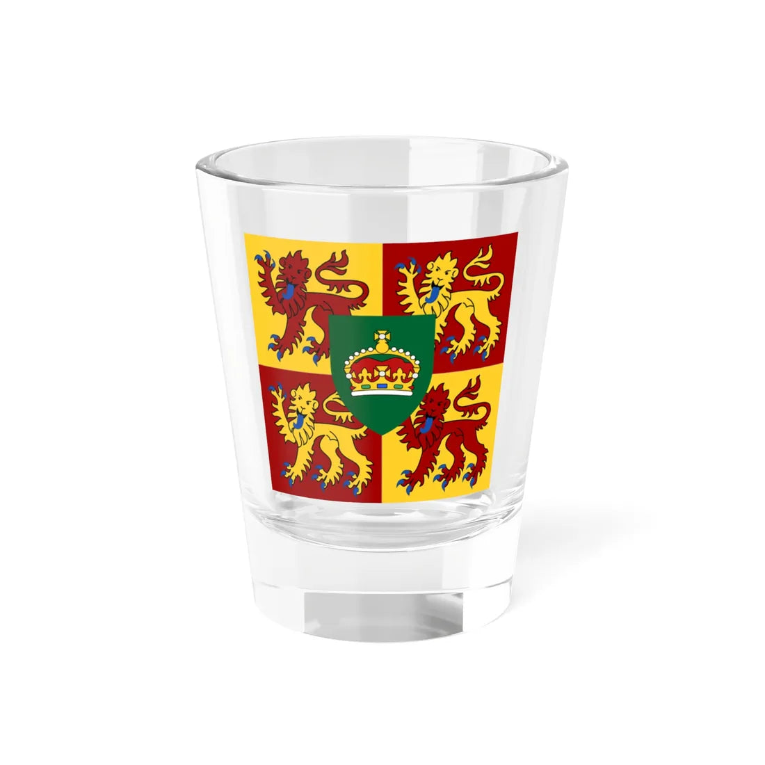 Personal Banner of the Prince of Wales (United Kingdom) Shot Glass 1.5oz 1.5oz - Go Mug Yourself