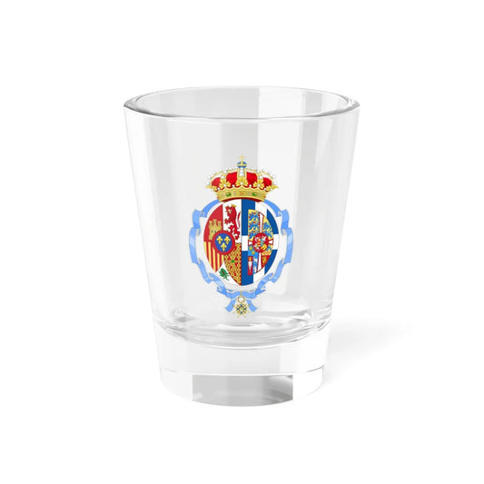 Personal Coat of arms of Sofia Queen of Spain Order of Carlos III Collars Badge Grade versión (Denmark) (Coat of Arms) Shot Glass 1.5oz 1.5oz - Go Mug Yourself