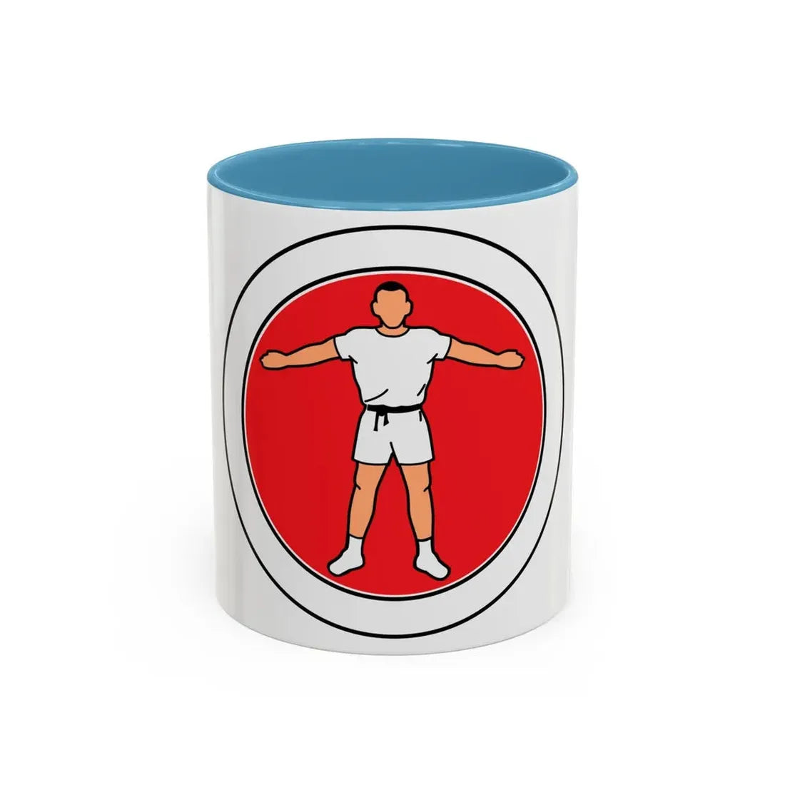 Personal Fitness (Boy Scout Merit Badge) Accent Coffee Mug 11oz Light Blue - Go Mug Yourself
