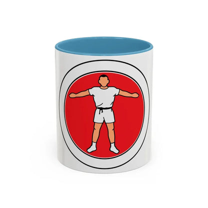 Personal Fitness (Boy Scout Merit Badge) Accent Coffee Mug 11oz Light Blue - Go Mug Yourself
