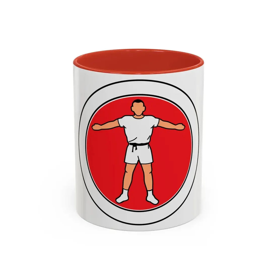 Personal Fitness (Boy Scout Merit Badge) Accent Coffee Mug 11oz Red - Go Mug Yourself