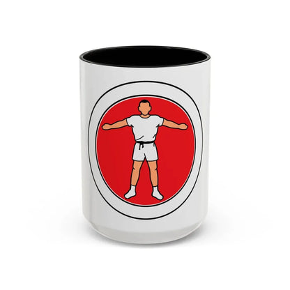 Personal Fitness (Boy Scout Merit Badge) Accent Coffee Mug 15oz Black - Go Mug Yourself