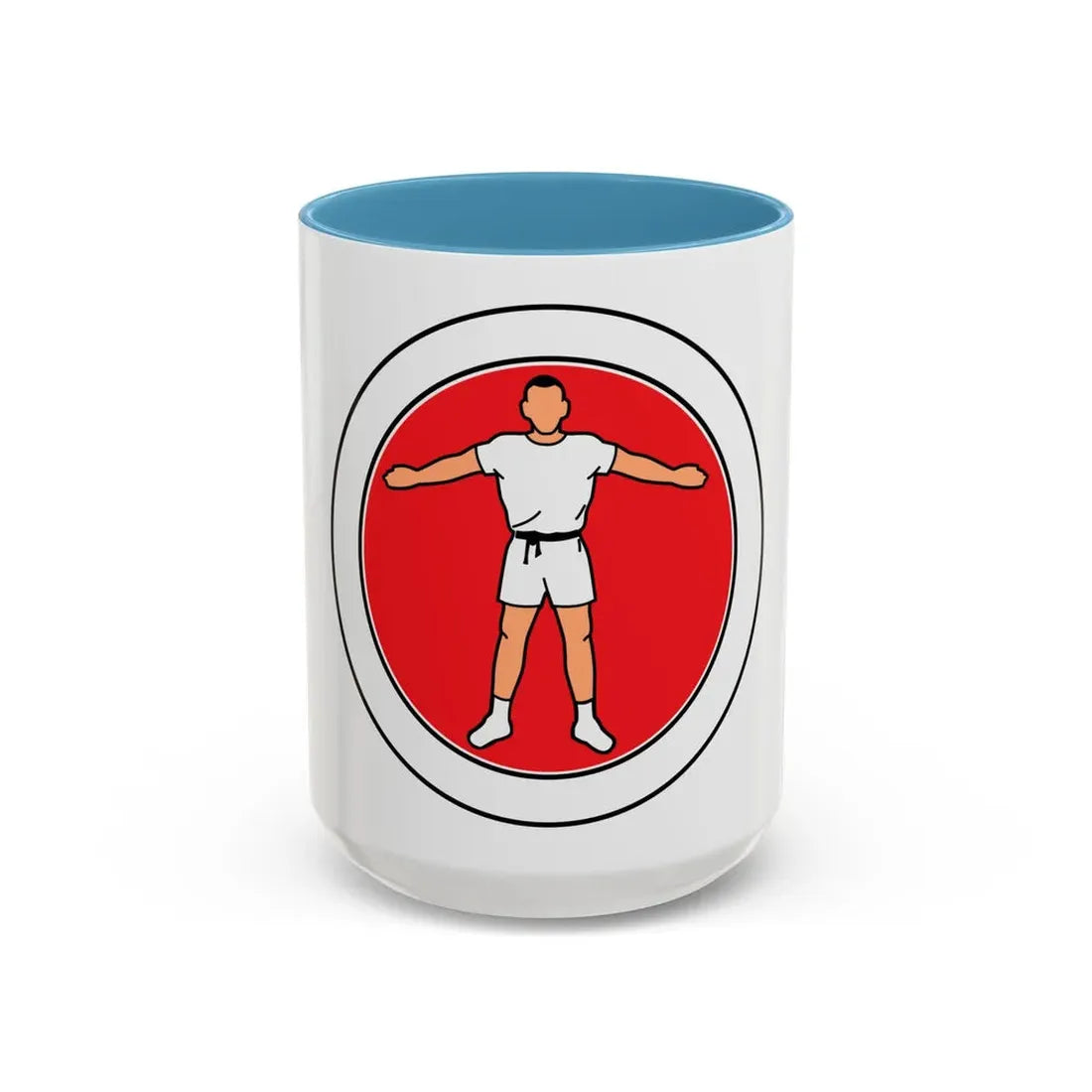 Personal Fitness (Boy Scout Merit Badge) Accent Coffee Mug 15oz Light Blue - Go Mug Yourself