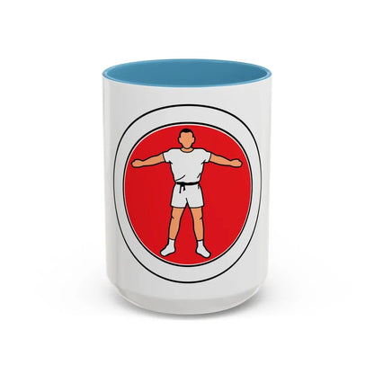 Personal Fitness (Boy Scout Merit Badge) Accent Coffee Mug 15oz Light Blue - Go Mug Yourself