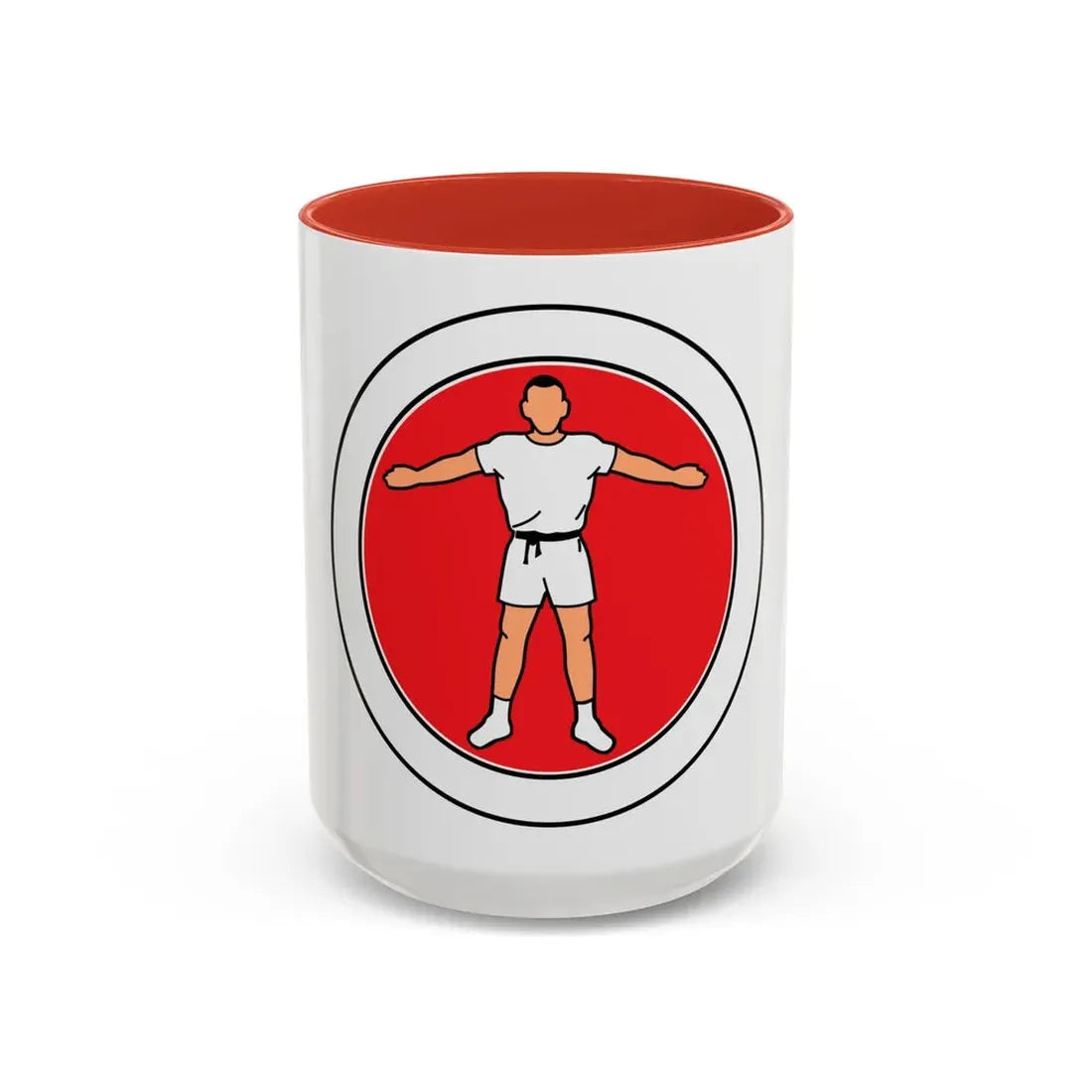 Personal Fitness (Boy Scout Merit Badge) Accent Coffee Mug 15oz Red - Go Mug Yourself